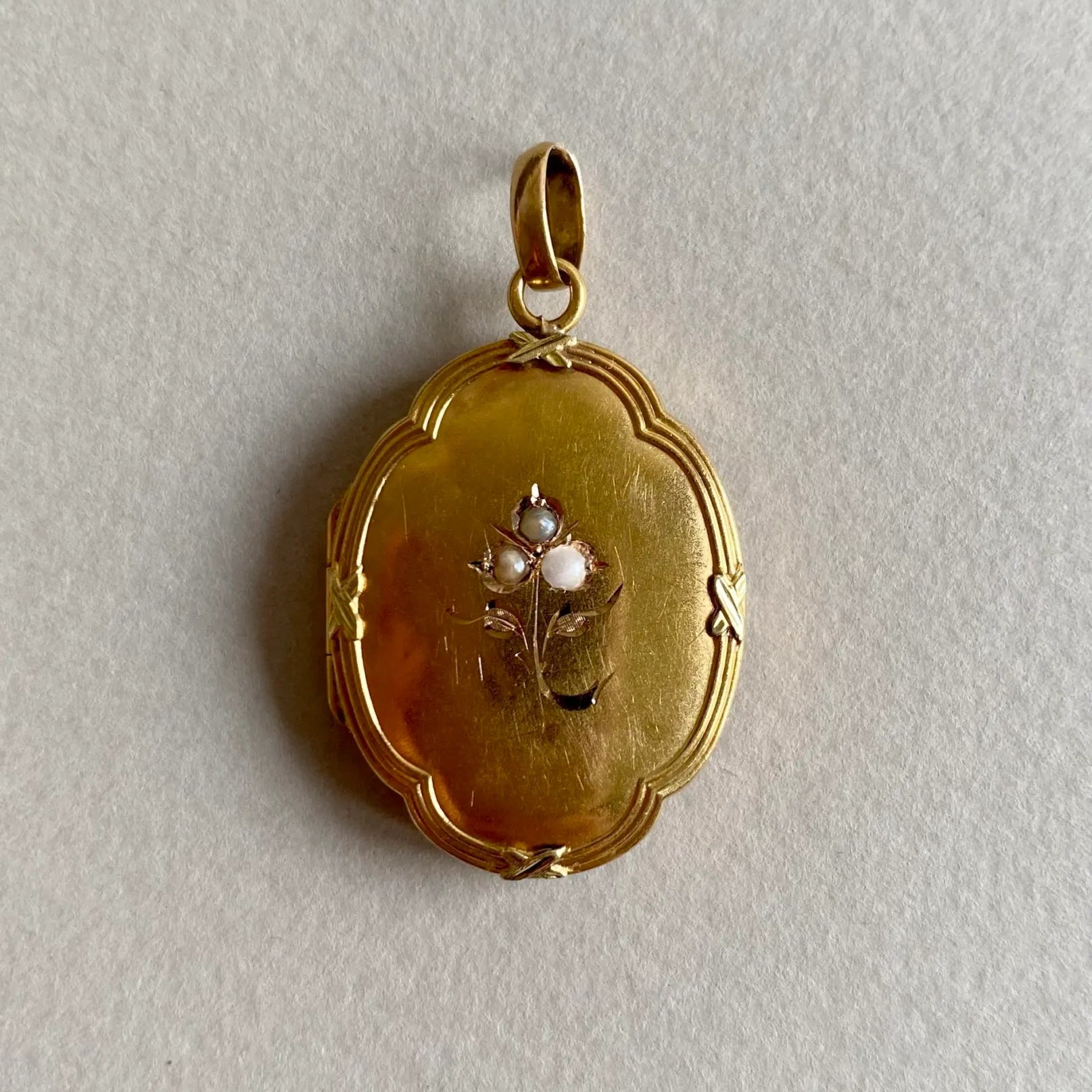 Bijoux Anciens Pendentif Porte Photo Or Ancien Pendentif Porte